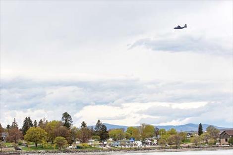 Flying over Polson