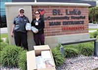 Eyewear company donates safety glasses to St. Luke