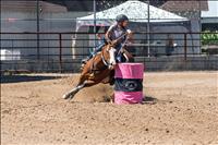 Barrel racers enjoy a day in the sun