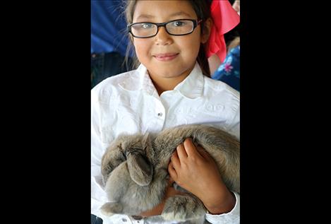 Tuneya Moran entered her bunny, Flower, who she's cared for in preparation for the fair for the past year.