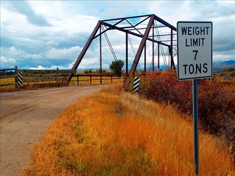 Highway at Beaver Head River locted West of Sheridan