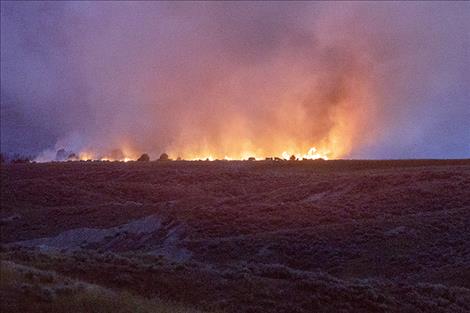 he fire near Polson grew to 140 acres.