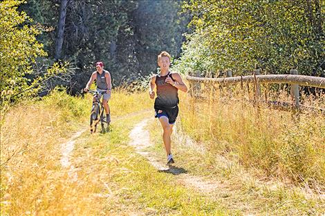 Ronan cross country runner Brant Heiner took first in the Canal Bank Run last Friday.