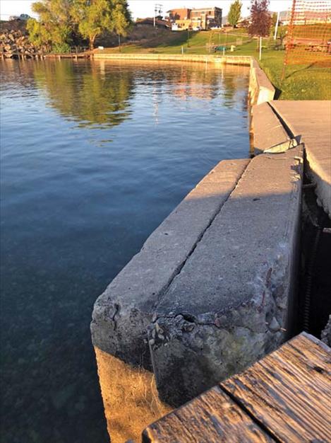 Riverside Park is closed due to damage to the dock. 