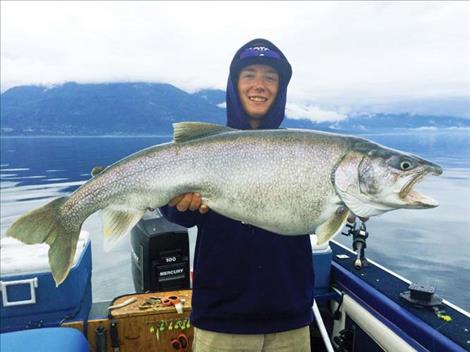 Mack Days trophy fish caught on Flathead Lake.