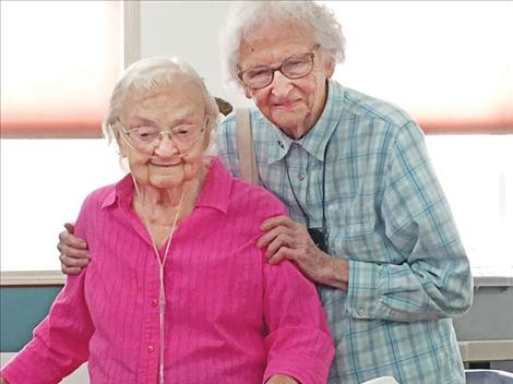 Special birthday parties and the planning of them keeps seniors in lockdown busy with something to look forward to. Amelia Gipe recently turned 100 years of age, and Katherine Schnase soon turns 101.