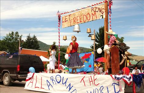 Eden Morin, 13, designed her float and won an award for “Best Suited to the Theme.”