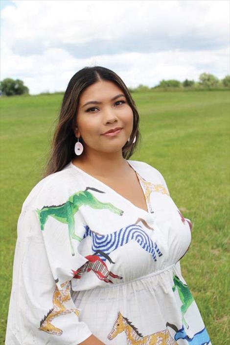 Amerra Webster, of Ronan, is awarded Student of the Year by the American Indian Graduate Center at the undergraduate level.