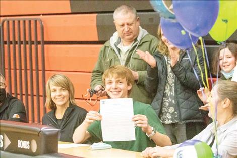 Brant Heiner signs with Montana Tech.