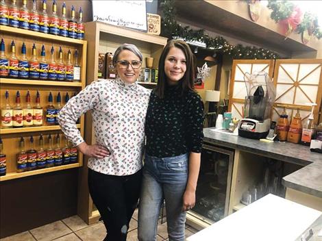 River Rock Mercantile Owner Megan Comings (right) with Alysha Valentine.