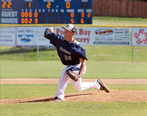 Mariner pitcher Kellen Hoyt struck out seven batters, giving up only one walk during during a recent game against the Glacier Twins
