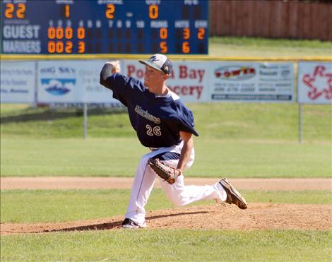Mariner pitcher Kellen Hoyt struck out seven batters, giving up only one walk during during a recent game against the Glacier Twins