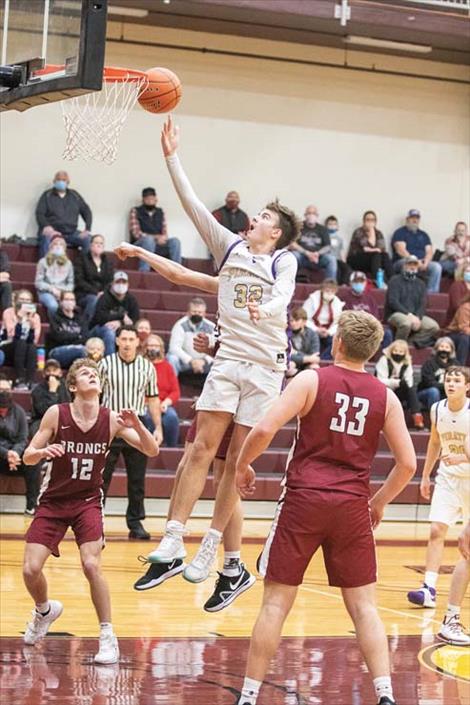 Polson Pirate Colton Graham tips it in for a score.