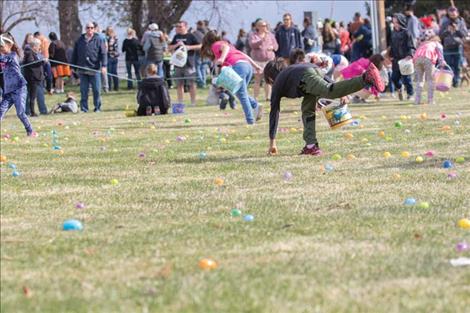 Ronan's Easter Egg Hunt hosted by Mission Mountain Enterprises. 