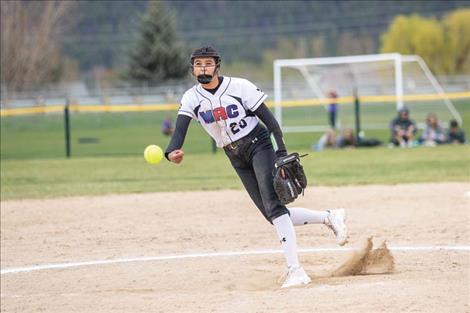 MAC pitcher Kooper Page fires heat across the plate.