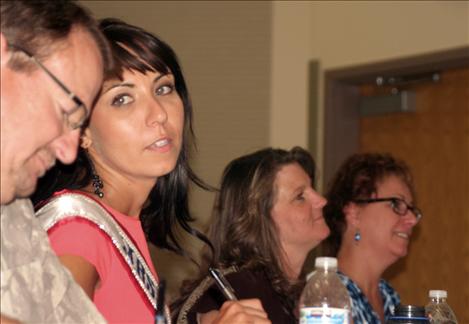 Mrs. Montana Alyssa Schock helped judge the Little Mister and Miss Good Old Days pageant.