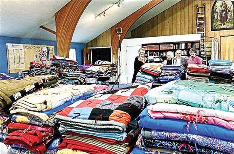 More than 200 quilts made by a group of ladies from Good Shepherd Lutheran Church in Polson are on their way to people who need them in third world countries.