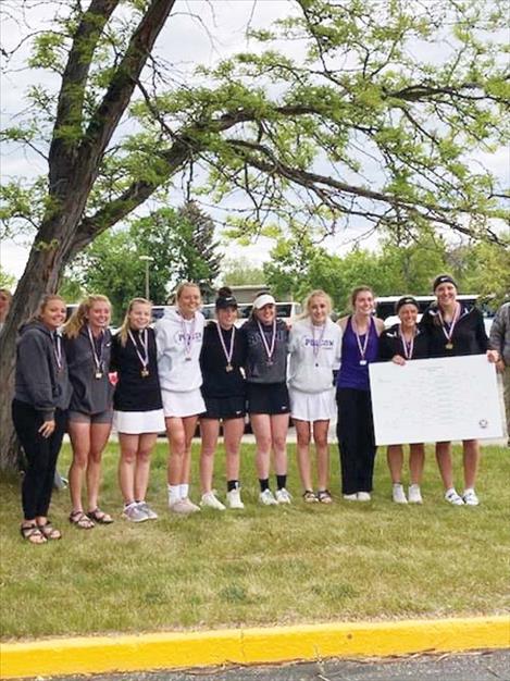 Polson Lady Pirates 2021 State Class A Girls Tennis Champions