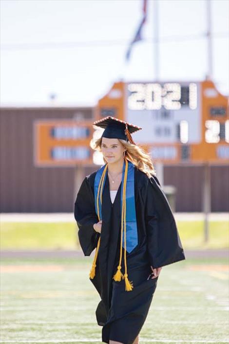Kiana King takes her final steps as an RHS senior.