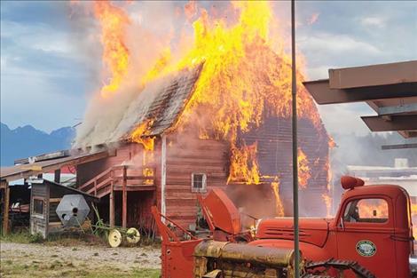 Unique agricultural  related artifacts and  antiques were destroyed  in the Friday morning blaze. 