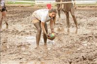 Mud volleyball makes its debut