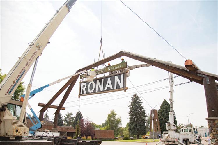 The community of Ronan has their iconic Main Street arch back after initiating a restoration project back in March of 2019. On Monday, July 26, workers took the better part of the afternoon to install a 24-foot Ronan sign as well as a big welcome sign. A formal dedication ceremony is currently being planned for early fall.