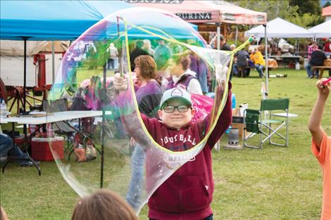 Harvest Festival bubble making, 201