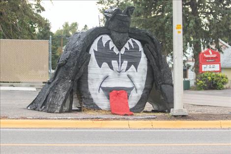 Many of this year’s hay bale contest entries celebrate music of the 80s.