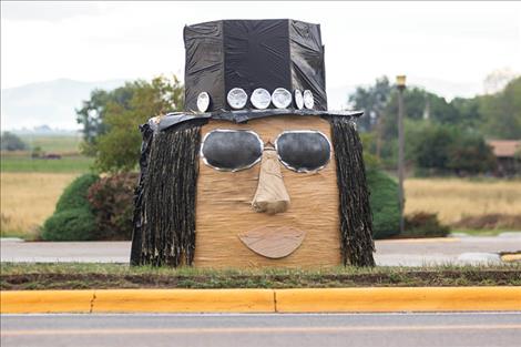 Many of this year’s hay bale contest entries celebrate music of the 80s.