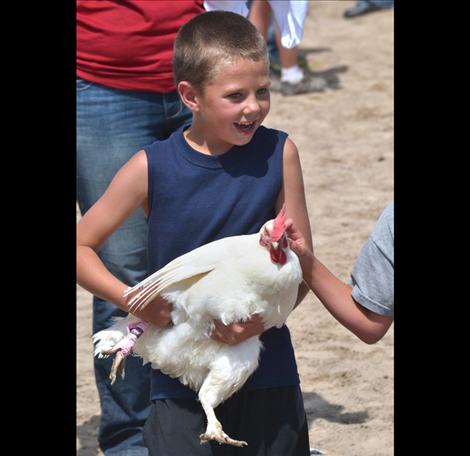 Pioneer Days Kiddie Slicker Rodeo, Chicken Scramble