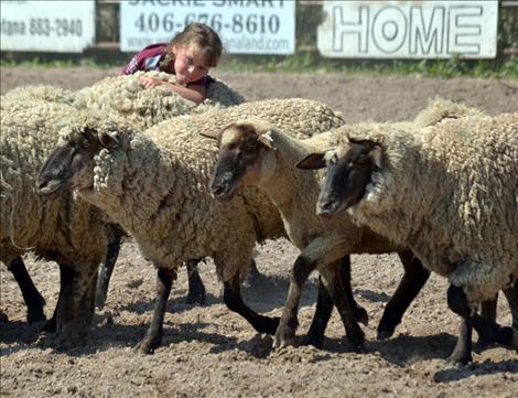 Pioneer Day Kiddie Slicker Rodeo, Mutton Bustin', 45-second ride