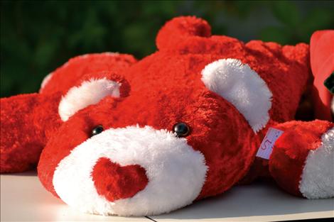 A plush bear was just one of more than 7,000 bears up for sale Saturday, Aug. 10.