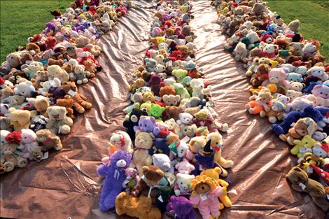 Rows and rows of bears await shoppers.