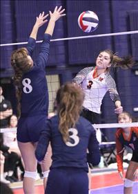 Ronan volleyball season ends at state