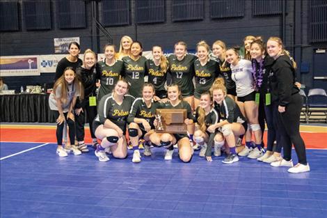 Polson Lady Pirates 2021 Class A State Volleyball third place finishers.  