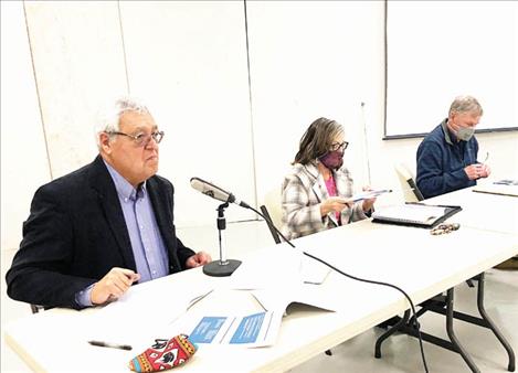 Clayton Matt, Teresa Wall-McDonald and Kenneth Pitt convened the first meeting of the Flathead Reservation Water Management Board last Thursday in Ronan. A fourth member, Roger Noble, attended via Zoom. The board will interview candidates for the fifth voting member prior to its next meeting.  