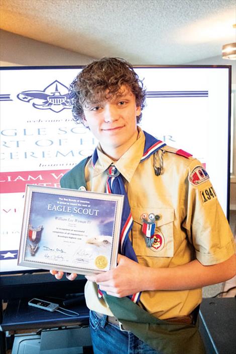 William “Trae” Wyman III  is in elite company, through devoting time and energy to scouting, Wyman has earned the highest rank in Boy Scouts, Eagle Scout. 