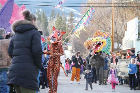 A tiger was the one to lead the way to celebrate the Year of the TIger.