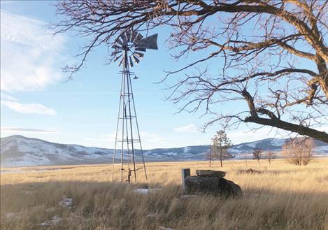 Pictured above are the remnants of a ranch on Irvine Flats Road near Polson, where a windmill once hoisted water from the ground. Under the Flathead Reservation Water Compact, landowners have until March 16 to file pre-existing groundwater uses with the state. After that date, they’ll file directly with the new Flathead Reservation Water Management Board.