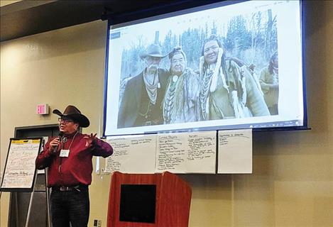 Shawn Real Bird presented briefly about his time portraying a Crow medicine man on the show 1883. 