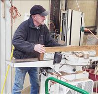 Local woodworking business gets involved in community