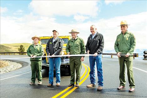 Senator Daines in Yellowstone National Park for ribbon cutting ceremony.