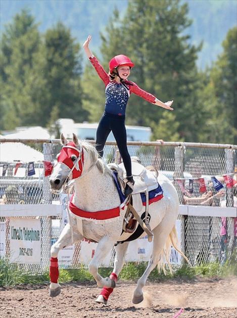 Two teenagers will be bringing their trick riding act to Polson this year. 