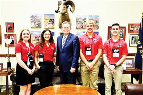 Daines meets with Montana Boys and Girls Nation delegates