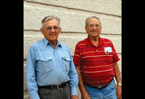 World War II veterans and lifelong friends Bill Hocker and Phil Maxwell recently joined fellow vets on an honor flight to Washington DC. to see the World War II Memorial.l