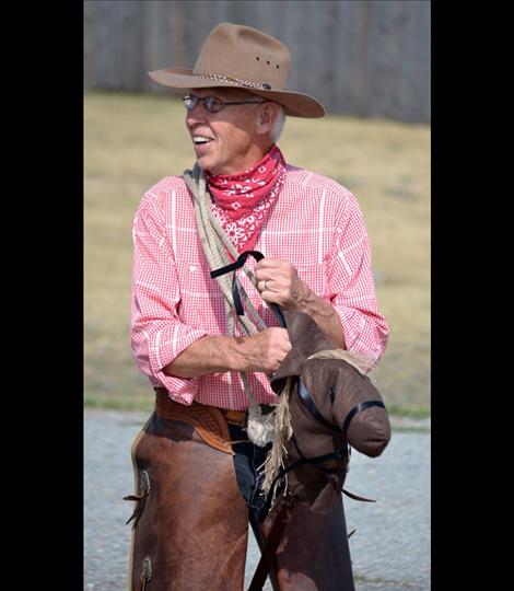 Don Jacobson cowboy'd-up for the Dayton Daze Parade.