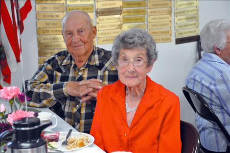 Harold and Vi Tanner celebrated their 70th wedding anniversary with friends and family at the Arlee Senior Citizens Center. 