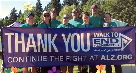 “Team Francie” members, from left, include Kevin McClain, Kim McClain, Bob Dailey, Sarah McClain, Haakon Zaske, Lena Dailey, Bo Dailey, Wilson Dailey and Amber Dailey. The 35 member was formed by Dailey and Horner families and friends.