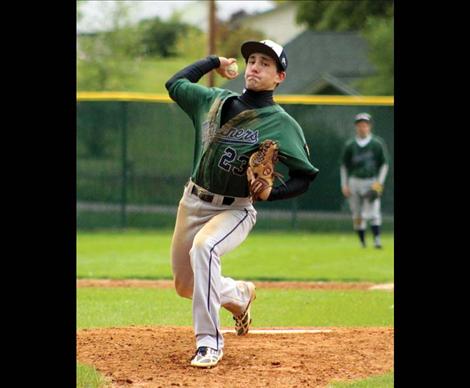 Pitcher Ryan Pablo got the win Sunday against the Kalispell Lakers, striking out one and walking none.